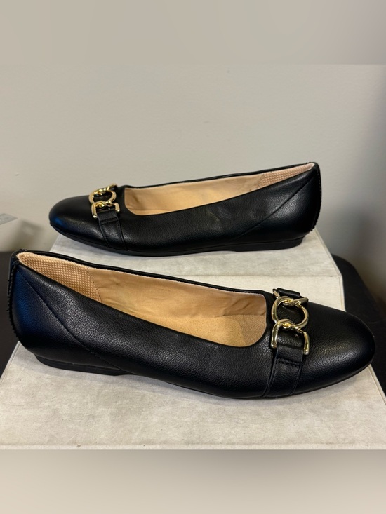 Dr. Scholl's Shoes - Dr. Scholl's Black Ballet Flats with Gold Accent, size 9, NWOT